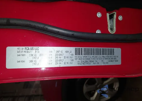 2018 Jeep Compass Latitude 4X4 из США, поврежденный, VIN 3C4NJDBBXJT485440